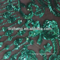 Hot sale polyester lace sequin fabric for girl dress